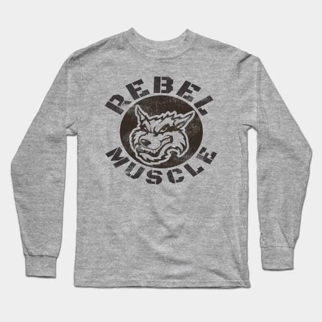 REBEL MUSCLE WOLF Long Sleeve T-Shirt by MuscleTeez
